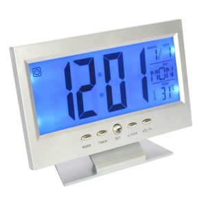 Hangra/tapsra működő LCD kijelzős asztali óra (BBL) - Image 1