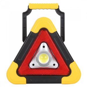 COB LED szolár multifunkciós lámpa elakadásjelző háromszög HB-6608-9 (BBD) - Image 1