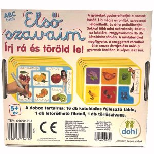 Első szavaim-írj rá és töröld le-fejlesztő kártyák (BBJ) - Image 2