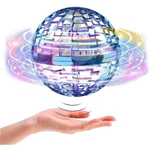 Gyro Ball trükkös LED-es akkumulátoros lebegő labda, USB - 360°-ban forog (BBJ) - Image 1