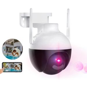 4k ultra HD WIFI IP térfigyelő kamera - 360°-ban forgatható, IP66 időjárásálló - 5x zoom, humán detektor (BBV) - Image 1