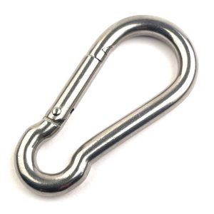 Rugós fém karabiner hegymászáshoz, barlangászathoz, vitorlázáshoz - 10 x 50 x 100 mm (BBL) - Image 6