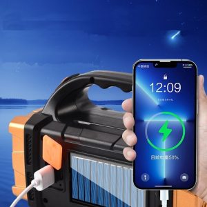 HB-2678 extra erős fényű, 62 LED-es, napelemes kézilámpa és power bank - praktikus lámpa kempingezéshez, horgászathoz, szereléshez (BBD) - Image 4