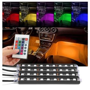 RGB LED lábtér világítás autóba - távirányítós (BBL) - Image 1