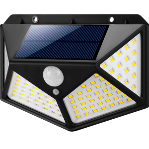 Mozgás- és szürkületérzékelős, 100 LED-es napelemes kültéri lámpa (BBL) - Image 1