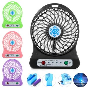 Mini hordozható akkus ventilátor LED fénnyel – frissítő hűvös és világítás bárhol és bármikor (BBE) ( BBL) (BBD) (BBV) - Image 2