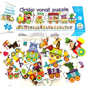 GIGA vonat puzzle  - betűk és számok felfedezésére (BBJ) - Image 1