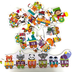 GIGA vonat puzzle  - betűk és számok felfedezésére (BBJ) - Image 4