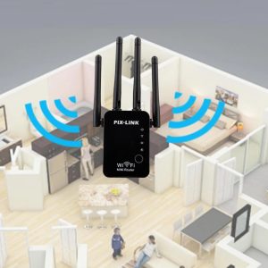 Pix-Link vezeték nélküli hálózati jelismétlő - WiFi router WPA-PSK / WPA2-PSK titkosítási biztonsággal (BBV) - Image 2