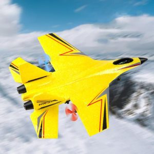 HW-33 minden irányba vezérelhető, távirányítós harci repülőgép habszivacsból - USB-ről tölthető akkumulátorral, világító lámpákkal és futóművel (BBJ) - Image 2