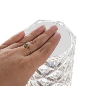 Távirányítóval és érintőpanellel is vezérelhető, kristály hatású RGB dekorlámpa - rózsa mintát vetít az asztalra (BBJ) - Image 16