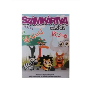 Számkártya – fejlesztő játék – osztás témakör (FX) (BBKM) - Image 1