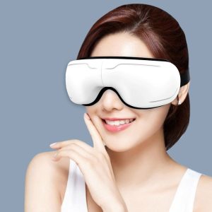 Zenélő szemmasszírozó készülék beépített Bluetooth hangszóróval - vibrációs masszázsszemüveg relaxáláshoz (BBV) (FX) - Image 3