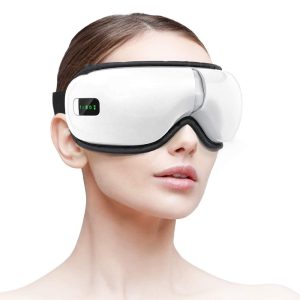Zenélő szemmasszírozó készülék beépített Bluetooth hangszóróval - vibrációs masszázsszemüveg relaxáláshoz (BBV) (FX) - Image 8