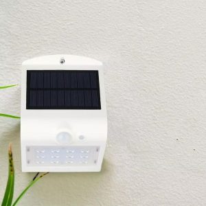 Egyszerűen telepíthető kültéri szolár lámpa mozgásérzékelővel - modern design - 20W (BBV) - Image 4