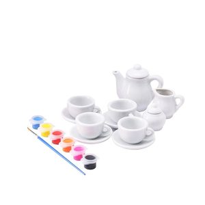 15 db-os 2in1 kifesthető porcelán teás készlet gyerekeknek - kreatív játék és babakonyha felszerelés (BBJ) - Image 7