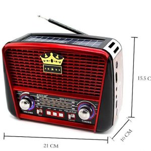 Napelemes Bluetooth hordozható multimédia lejátszó MP3 USB FM rádió RX-BT455S (BBD) - Image 7
