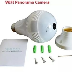 360°-os villanykörtébe rejtett, éjjellátó, mozgásérzékelő, Wifi-s panoráma kamera (BBV) - Image 12