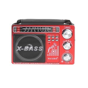 X-BASS Hordozható FM rádió és MP3 lejátszó beépített LED fényvetővel (BBJH) - Image 1