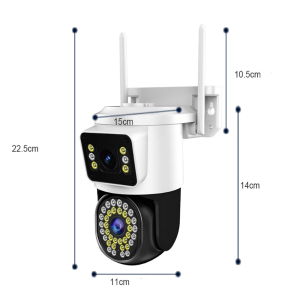 4K 8MP kültéri forgatható dupla WiFi IP kamera – mozgásérzékelővel és intelligens riasztási funkcióval A-2516A (BBD) - Image 6