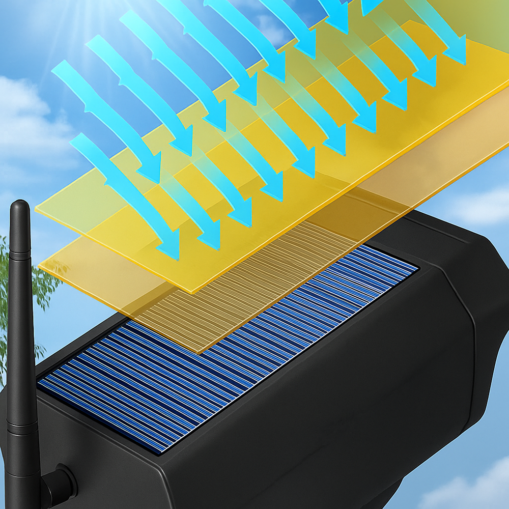 Mozgásérzékelős_napelemes_LED_lámpa_álkamerás_CCTV_hatással_kültéri_biztonsági_világítás_távirányítóval_BK_366