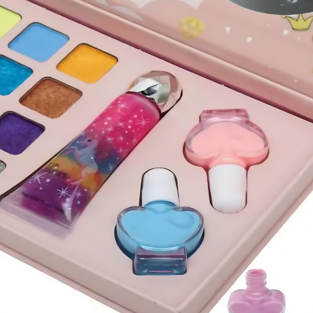 Rózsaszín_divat_sminkkészlet_lányoknak_tükrös_kozmetikai_paletta_játékos_stílusos_szórakozáshoz3