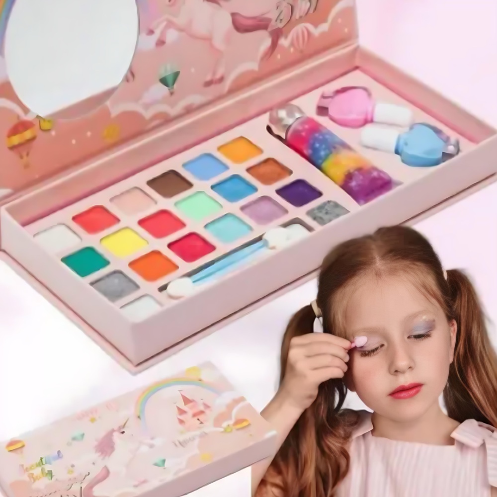 Rózsaszín_divat_sminkkészlet_lányoknak_tükrös_kozmetikai_paletta_játékos_stílusos_szórakozáshoz4