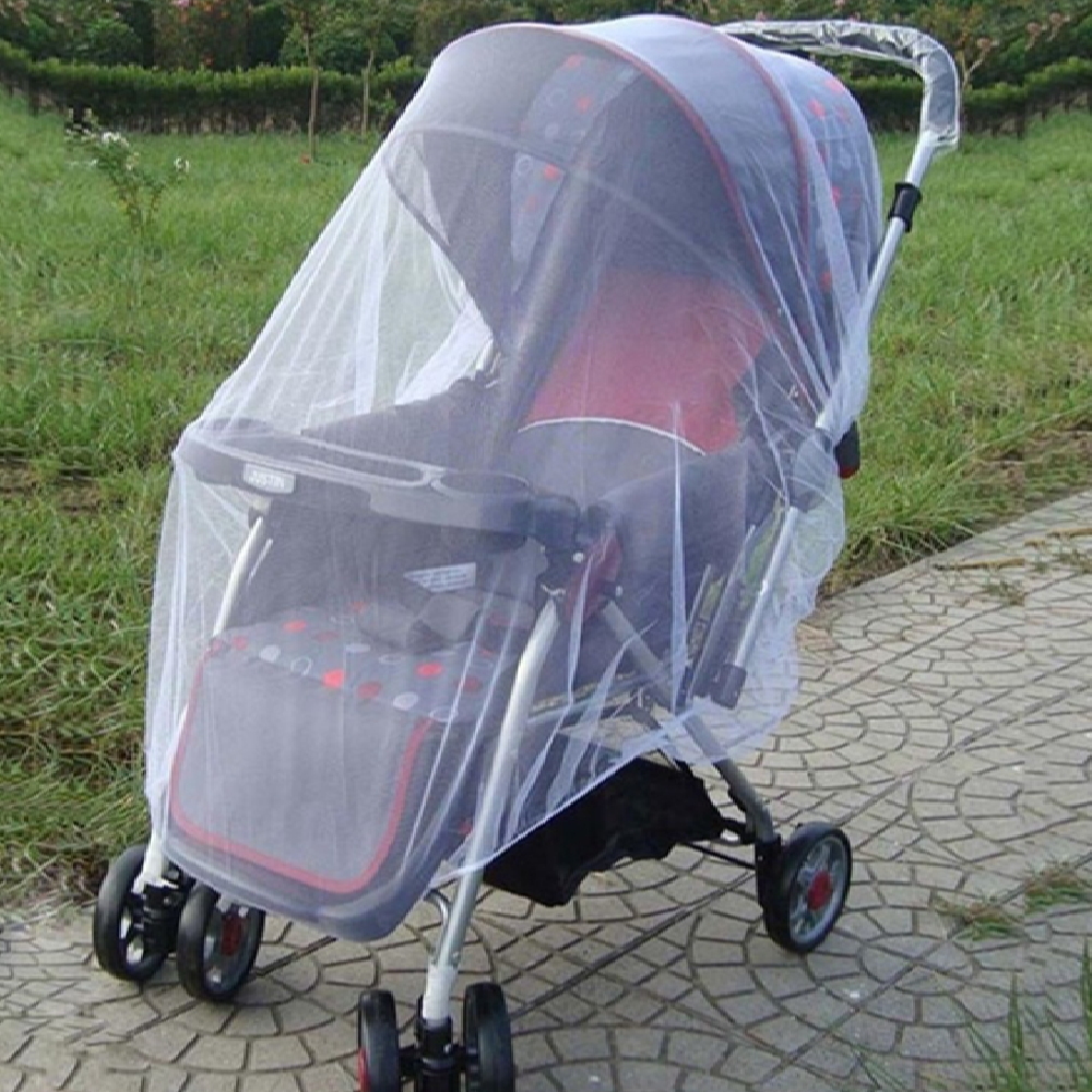 Szúnyogháló babakocsira – elasztikus, könnyen rögzíthető, 140 cm (BBI-7851)1