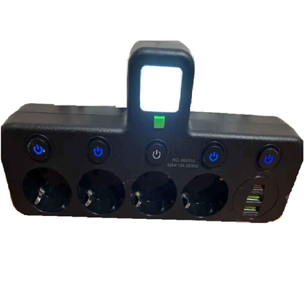 6_az_1_ben_asztali_töltőállomás_4_konnektor,_2_USB_1_USB_C_porttal,_kompakt_elosztó_otthonra_és_irodába_HG-2782