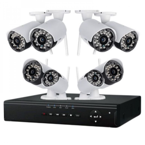 CCTV 8 csatornás biztonsági kamera szett – színes IP kamerák, 24 LED-es éjjellátással, kül- és beltéri használatra CH23-127 (BBV) - Image 2