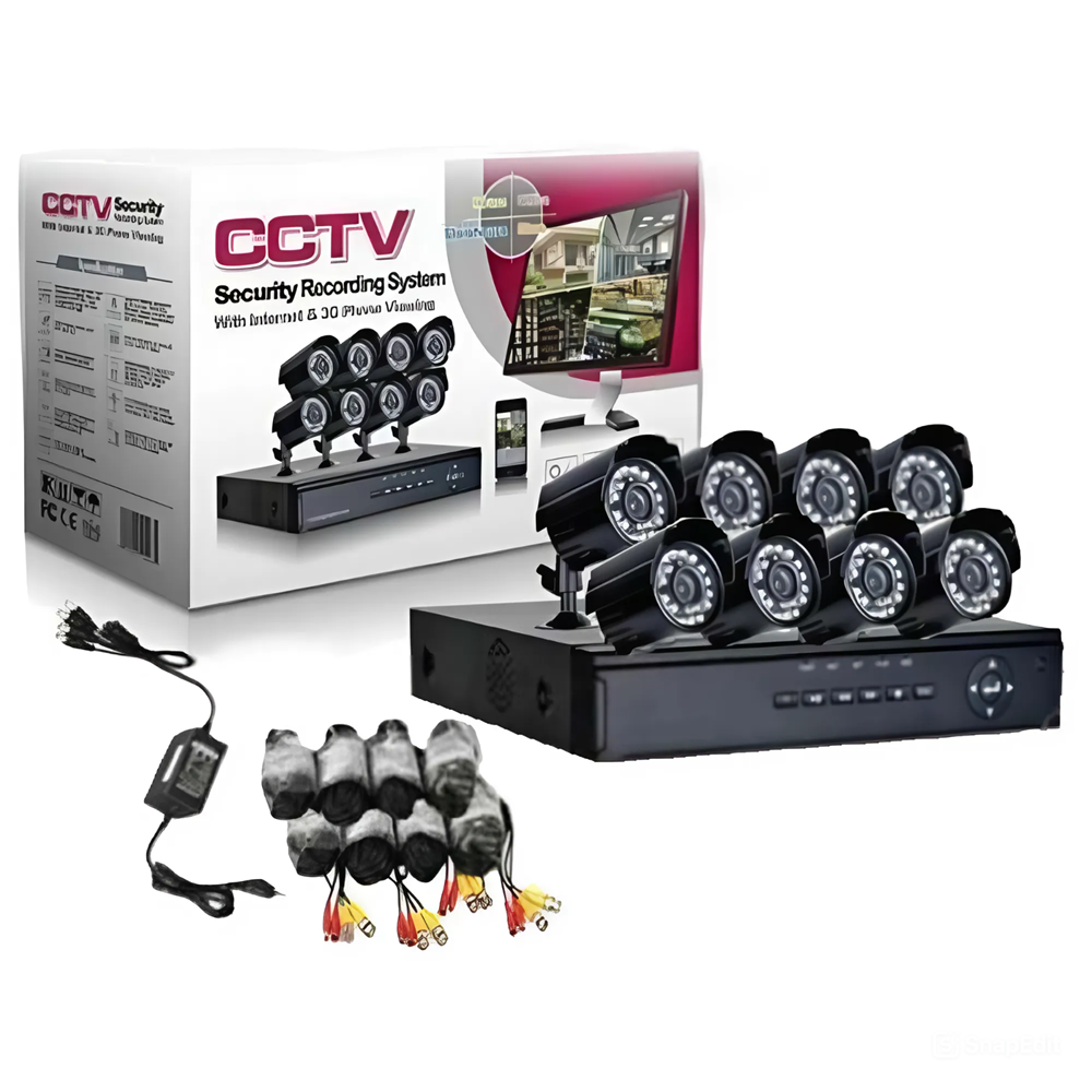 CCTV_8_csatornás_biztonsági_kamera_szett_színes_IP_kamerák,_24_LED-es_éjjellátással,_kül_és_beltéri_használatra3