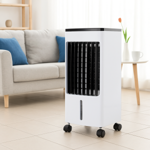 Mobil léghűtő – Kompakt, erőteljes hűtés, távirányítóval és 3 sebességfokozattal, 80W, Fehér 24x53x22 cm (BBED) - Image 2