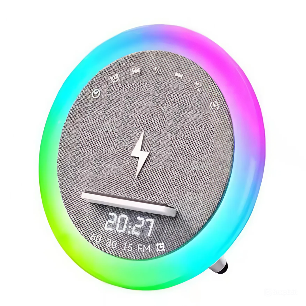 Multifunkciós_ébresztőóra_bluetooth_hangszóróval_RGB_LED_fény,_és_vezeték_nélküli_töltés_10W10