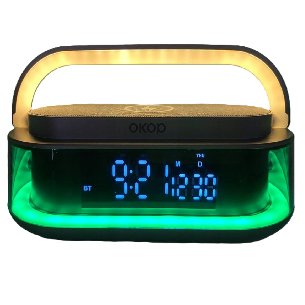 OKOP_intelligens_töltőállomás_bluetooth_hangszóróval,_Qi_kompatibilis,_FM_rádió,_SD_lejátszó_és_RGB_LED_kijelző10