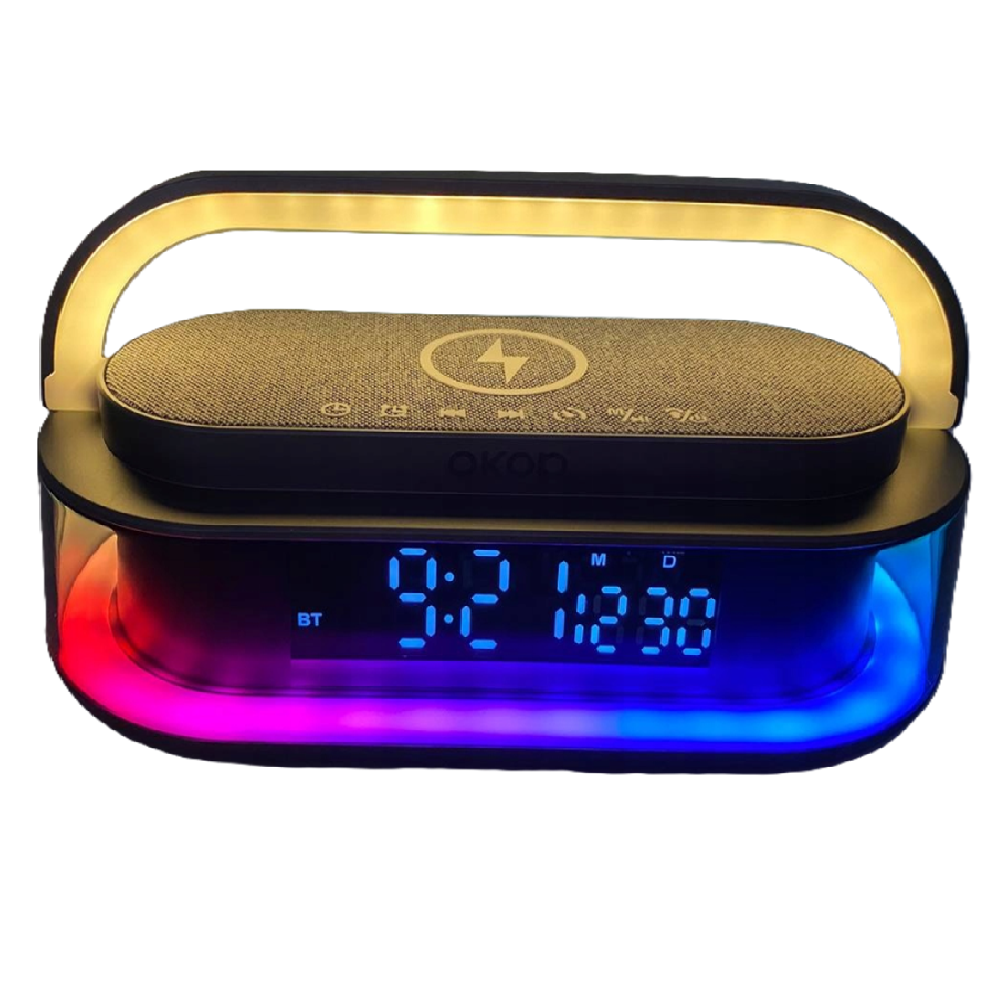 OKOP_intelligens_töltőállomás_bluetooth_hangszóróval,_Qi_kompatibilis,_FM_rádió,_SD_lejátszó_és_RGB_LED_kijelző11