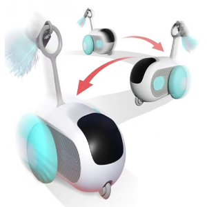 Beltéri Interaktív okos elektromos macskajáték távirányítóval – USB tölthető, mozgó egér játék (BBM) - Image 3