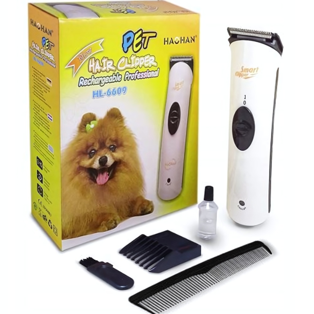Csendes akkumulátoros kisállat nyírógép – professzionális szőrvágó kutyáknak és macskáknak HL-6609 (BBV)2