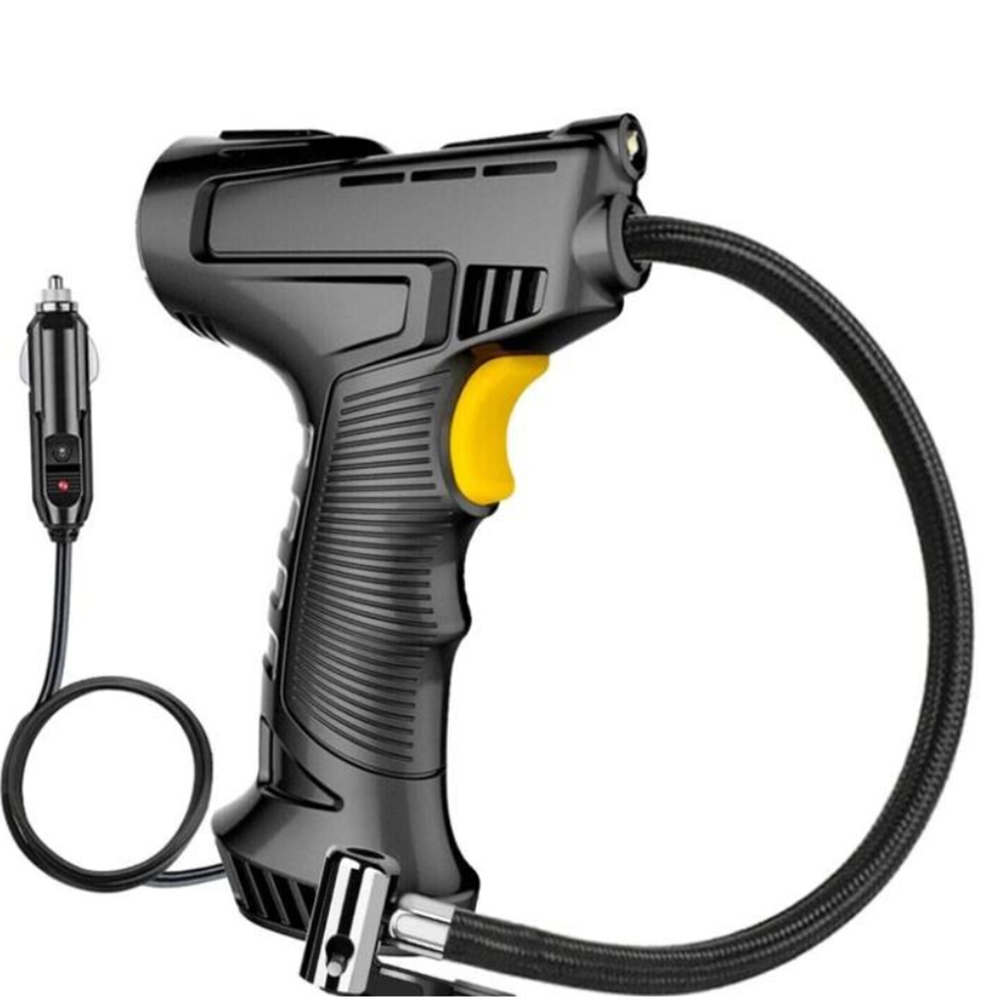 Kompakt analóg akkumulátoros autókompresszor – szivargyújtó tápellátás 10 bar nyomás, 12V motor 18 literperc levegőkapacitás (BBJH)6