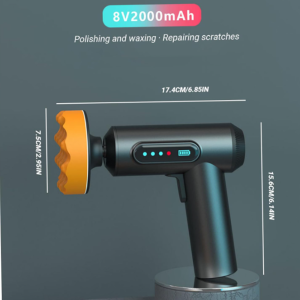 Mini vezeték nélküli autópolírozó – 4000mAh akkumulátorral, 2000 RPM gyors fényesítéshez (BBM) - Image 4