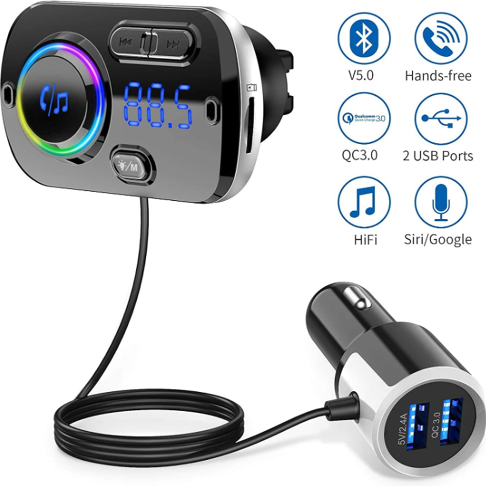 Bluetooth_autós_FM_transzmitter_és_gyorstöltő_kihangosítóval_LED_kijelzővel_dupla_USB_porttal_BC49BQ_THM