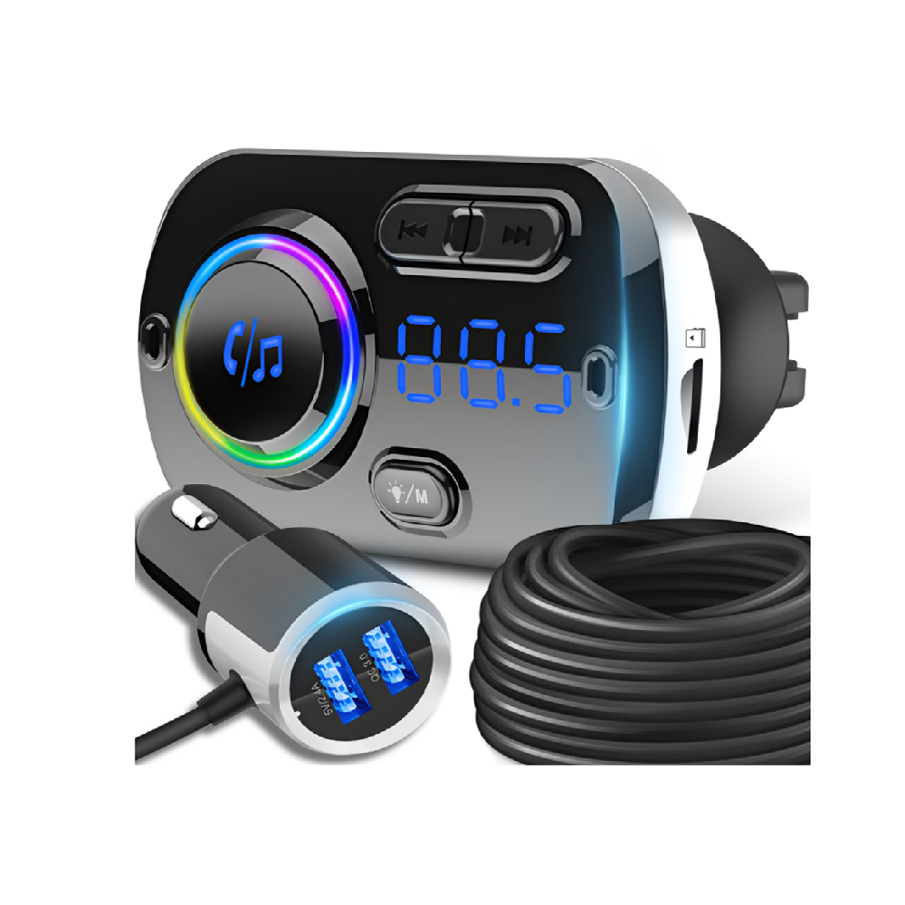 Bluetooth_autós_FM_transzmitter_és_gyorstöltő_kihangosítóval_LED_kijelzővel_dupla_USB_porttal_BC49BQ_THM6