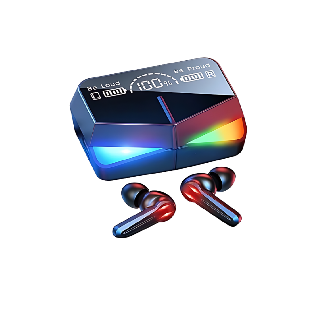 DAMIX_M28_TWS_vezeték_nélküli_gamer_fülhallgató_Bluetooth_kapcsolat_LED_kijelzős_töltőtokkal_BBD1
