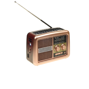 GOLON vintage stílusú napelemes rádió – Bluetooth, USB, hordozható kivitel RX-BT3600S (BBD) - Image 4