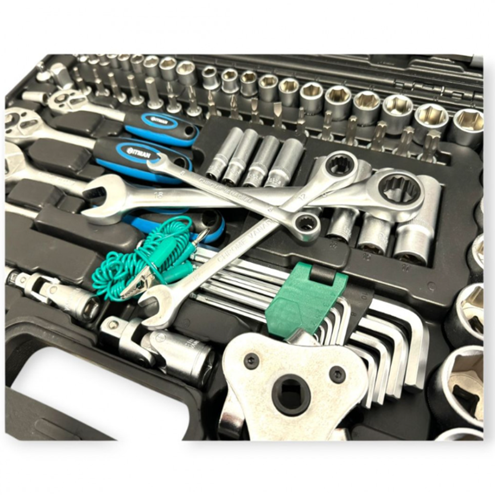 Professzionális_Hitman_szerszámkészlet_177_részes_racsnis_kulcsokkal_és_tartozékokkal_praktikus_tárolódobozban_HA0067_(BBD)1