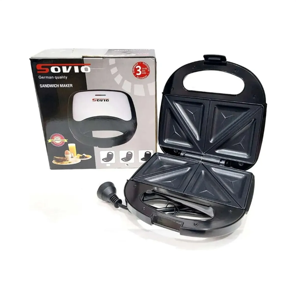 Sovio_szendvicssütő_tapadásmentes_bevonattal_könnyű_tisztítás_ropogós_szendvicsek_S30S_BBD