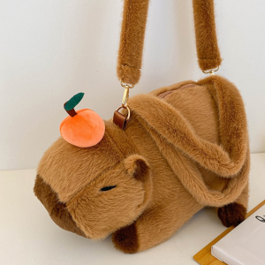 Capybara gyermek 35 cm – aranyos kézitáska és oldaltáska óvodába, iskolába (BBE) - Image 3