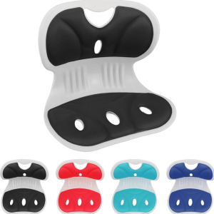 Ergonomikus tartásjavító deréktámasz – székre helyezhető háttámla hátfájás enyhítésére és testtartás javítására, irodába és autóba (BBM) - Image 1