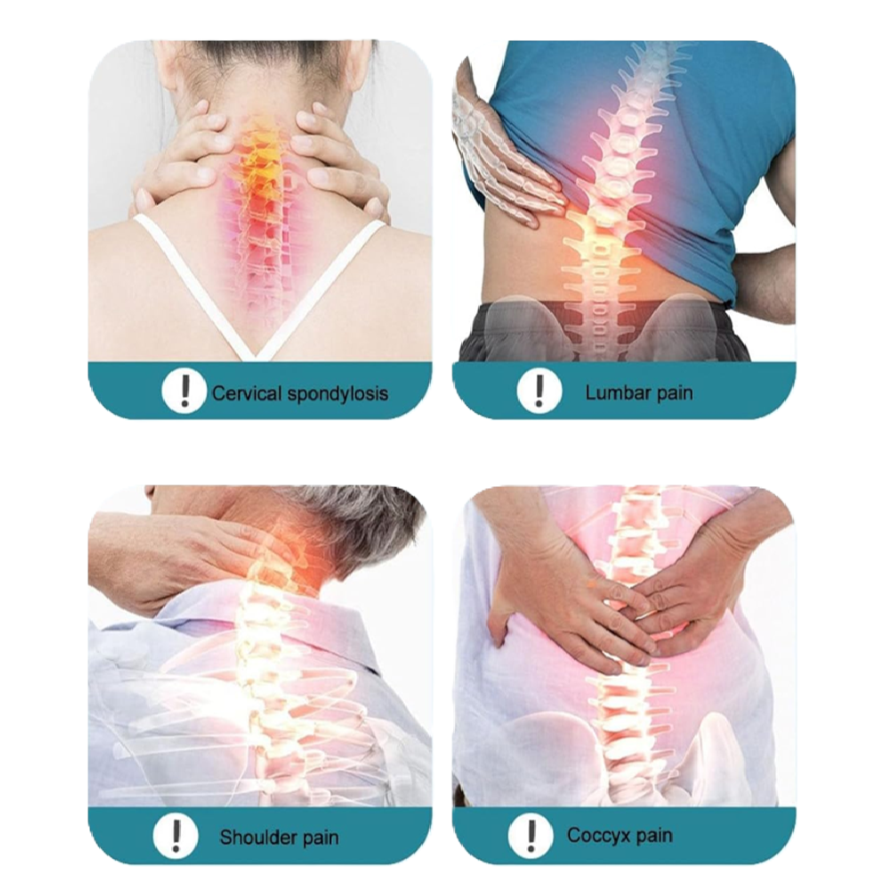 Ergonomikus tartásjavító deréktámasz – székre helyezhető háttámla hátfájás enyhítésére és testtartás javítására, irodába és autóba (BBM)3