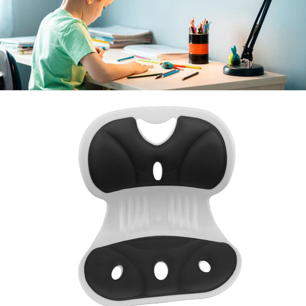 Ergonomikus tartásjavító deréktámasz – székre helyezhető háttámla hátfájás enyhítésére és testtartás javítására, irodába és autóba (BBM)4