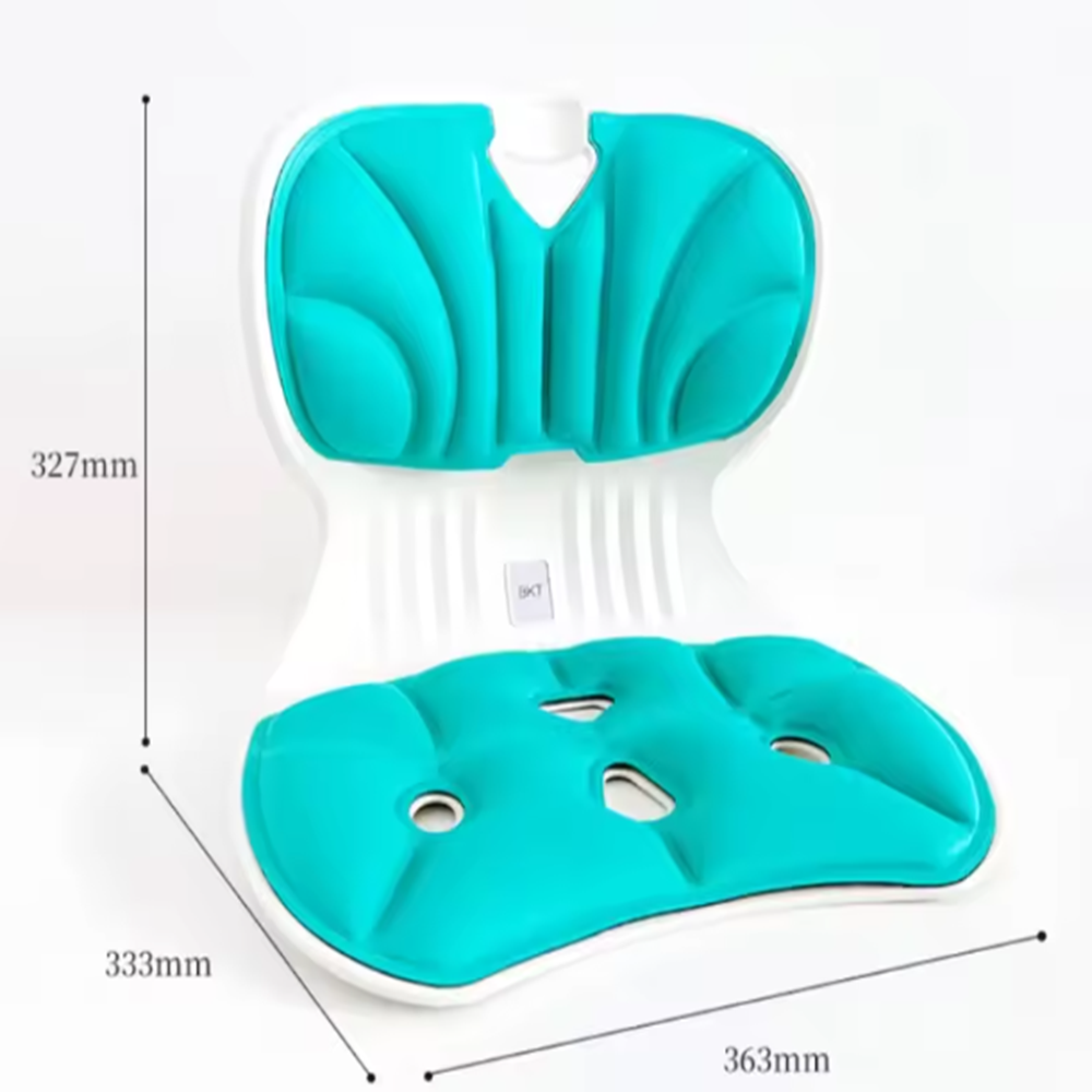 Ergonomikus tartásjavító deréktámasz – székre helyezhető háttámla hátfájás enyhítésére és testtartás javítására, irodába és autóba (BBM)7